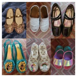 Lot of 6 Girls Size 11 Shoes